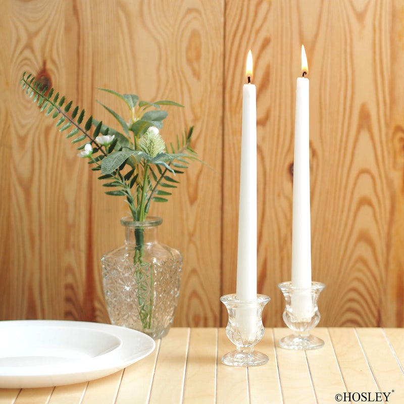 Hosley Set of 24 Glass Taper Candle Holders 2.5 Inches High Ideal Gift for Weddings Party Favor Reiki Meditation O3 - Image 2